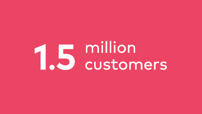1.5 million customers