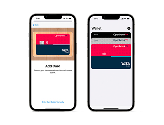 Enter your Visa and Mastercard cards in your Apple devices